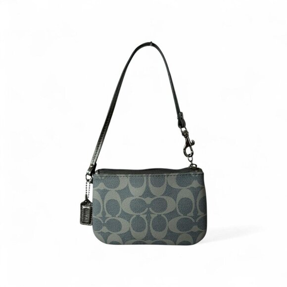 Coach Mini Signature Demi Bag/ Wristlet in Pewter Gray - Picture 2 of 5